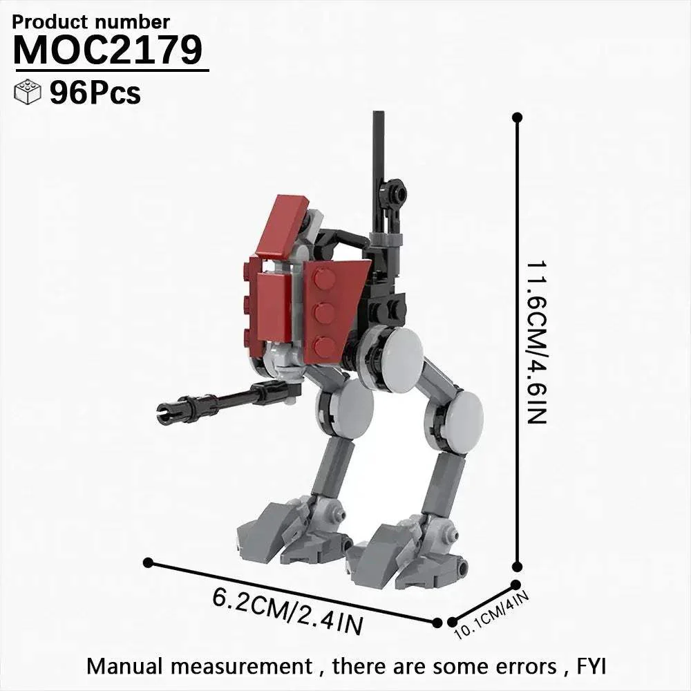 MOC Space Wars Walking Machine Building Blocks Set Educational Toy - Image 31