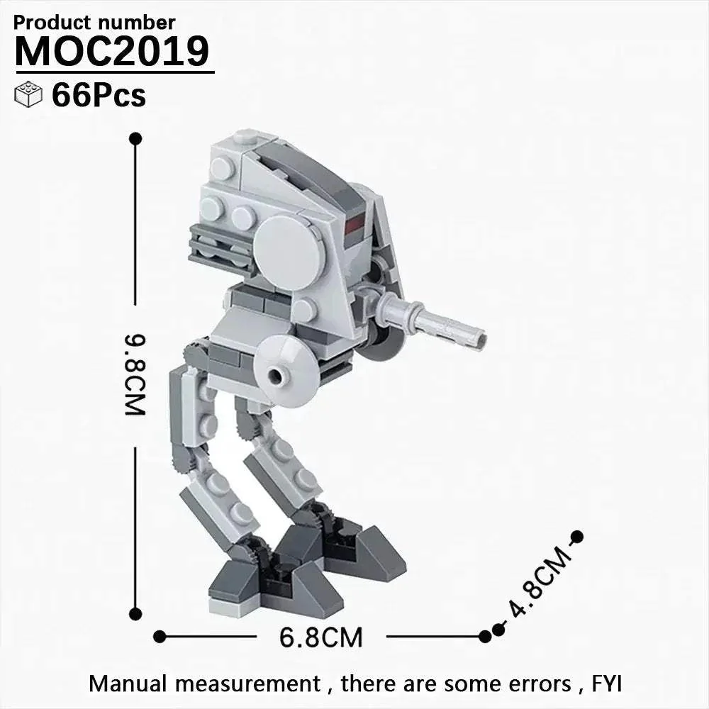 MOC Space Wars Walking Machine Building Blocks Set Educational Toy - Image 32