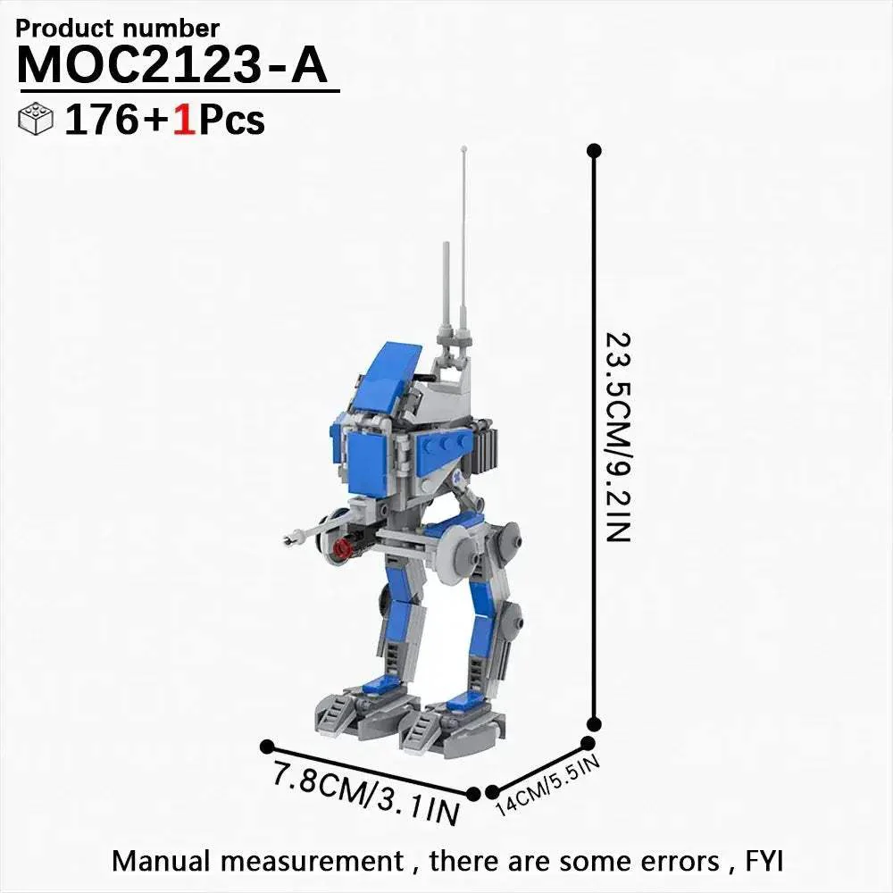 MOC Space Wars Walking Machine Building Blocks Set Educational Toy - Image 34