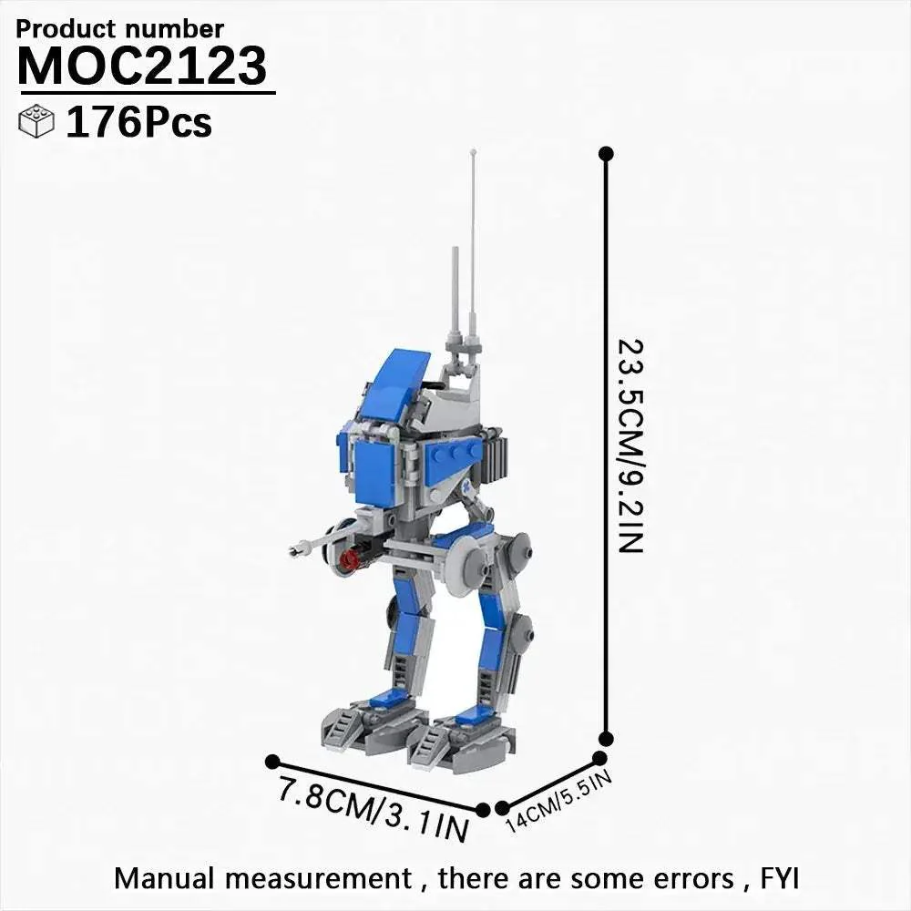 MOC Space Wars Walking Machine Building Blocks Set Educational Toy - Image 35