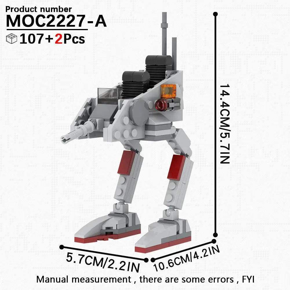 MOC Space Wars Walking Machine Building Blocks Set Educational Toy - Image 7