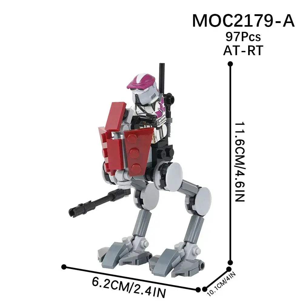 MOC Space Wars Walking Machine Educational Building Blocks Set - Image 11