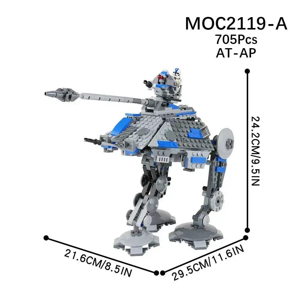 MOC Space Wars Walking Machine Educational Building Blocks Set - Image 14
