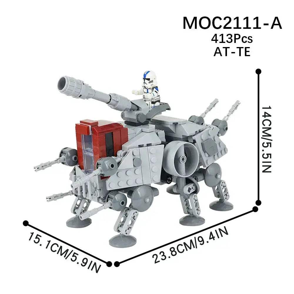 MOC Space Wars Walking Machine Educational Building Blocks Set - Image 19