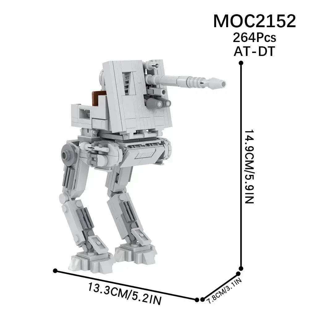 MOC Space Wars Walking Machine Educational Building Blocks Set - Image 24