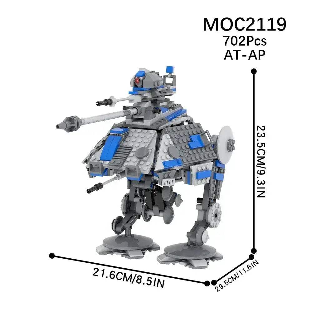 MOC Space Wars Walking Machine Educational Building Blocks Set - Image 28