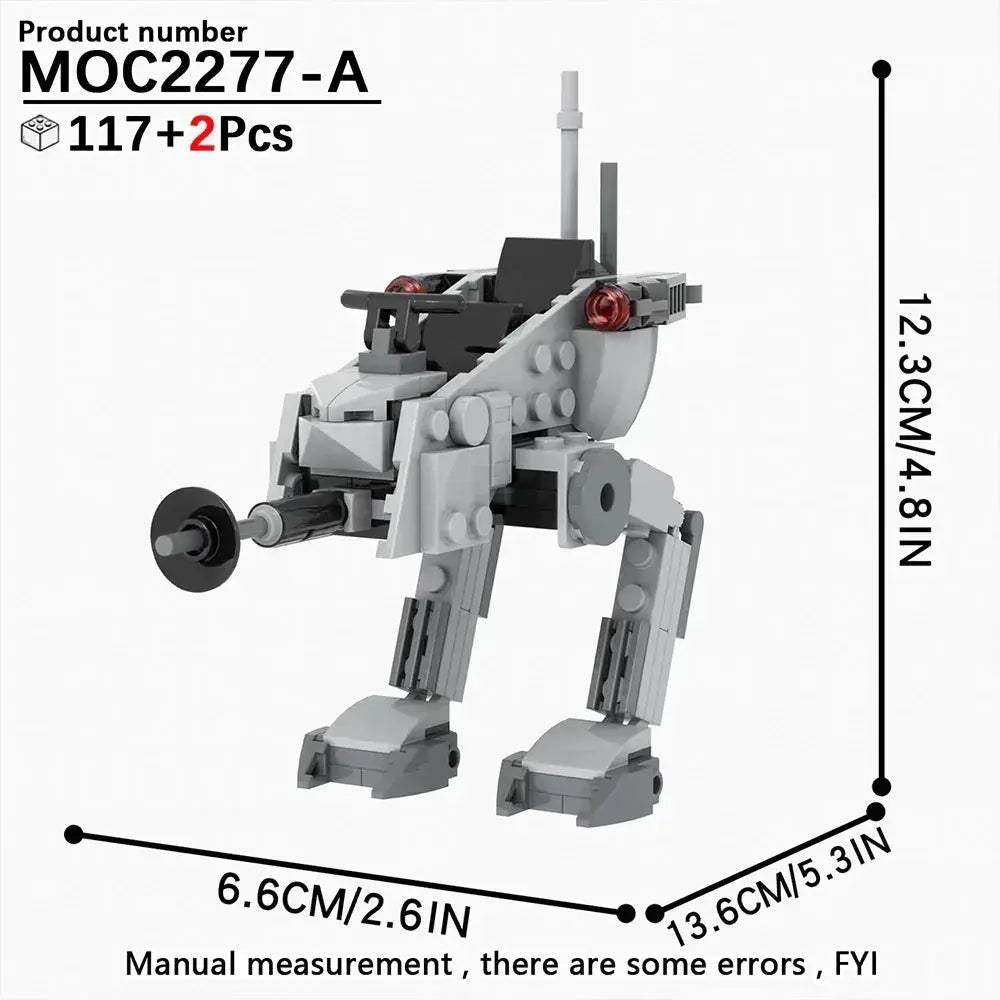 MOC Space Wars Walking Machine Educational Building Blocks Set - Image 4