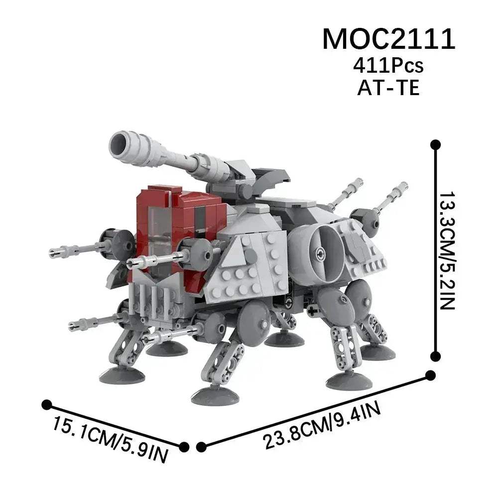 MOC Space Wars Walking Machine Educational Building Blocks Set - Image 8