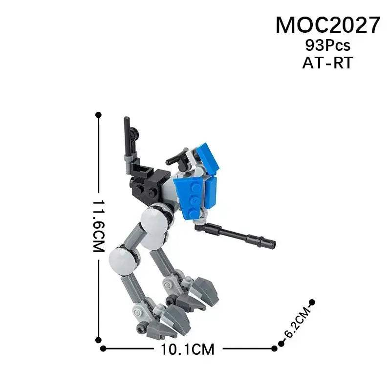 MOC Space Wars Walking Machine Educational Building Blocks Set - Image 9
