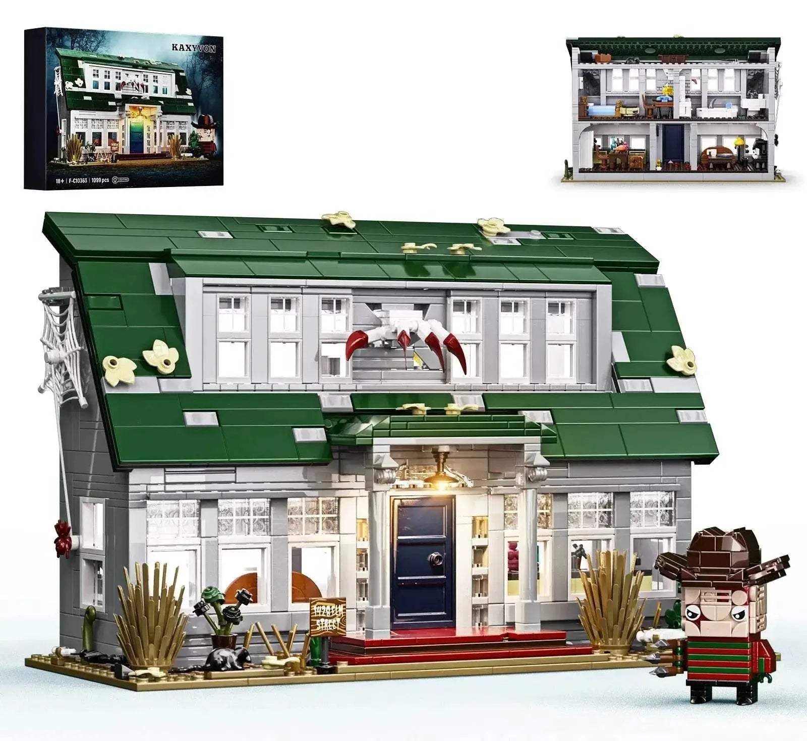 MOC Spooky Building Blocks Kit Nightmare House Model Adults