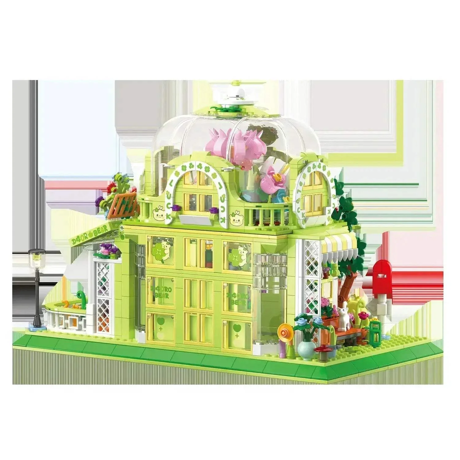 Lego Compatible Botanical Garden Building Blocks Set Cute Bear - Image 3