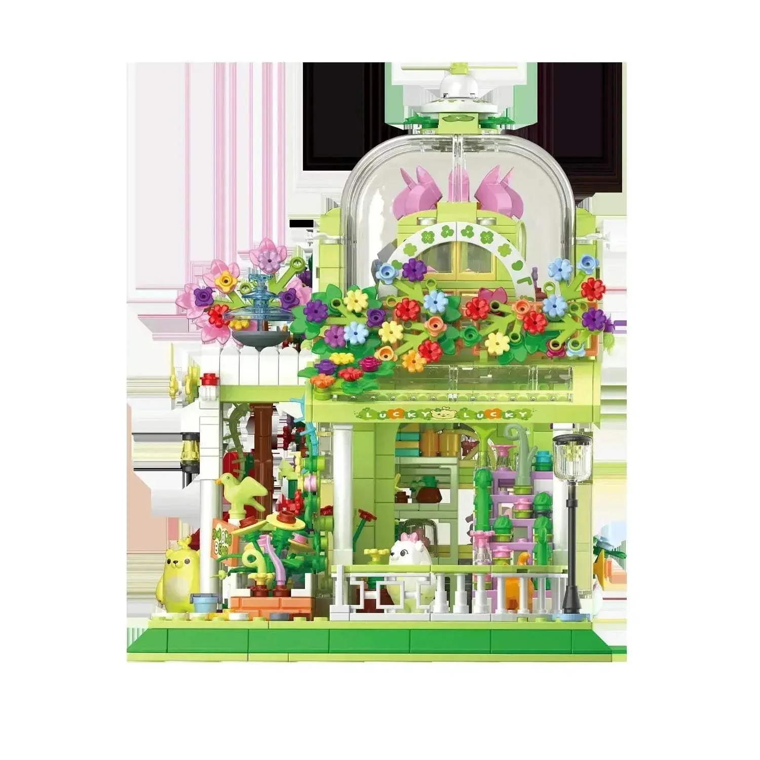 Lego Compatible Botanical Garden Building Blocks Set Cute Bear - Image 4