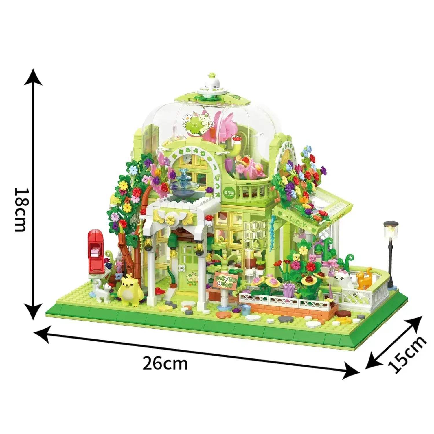 Lego Compatible Botanical Garden Building Blocks Set Cute Bear - Image 5