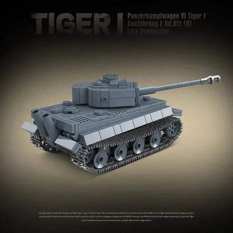 MOC Tiger I Tank Building Blocks Compatible With Lego Sets - Image 2
