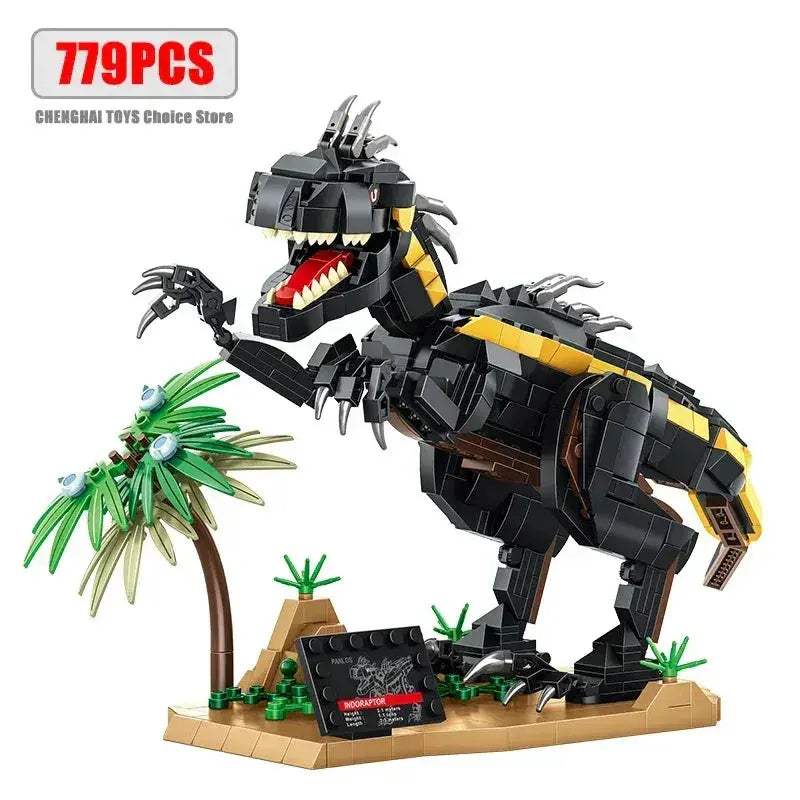 MOC Tyrannosaurus Rex Lighting Building Blocks Toy For Kids - Image 8