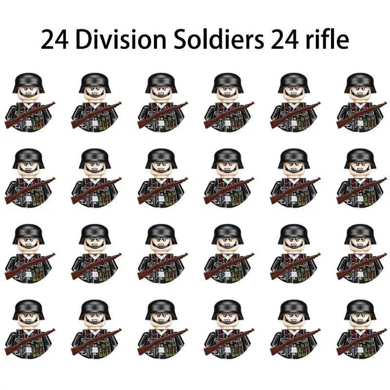 MOC World War II Military Building Blocks Soldier Set For Kids - Image 12