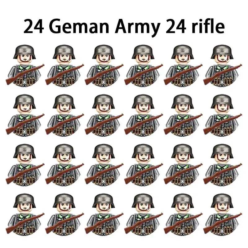 MOC World War II Military Building Blocks Soldier Set For Kids - Image 22