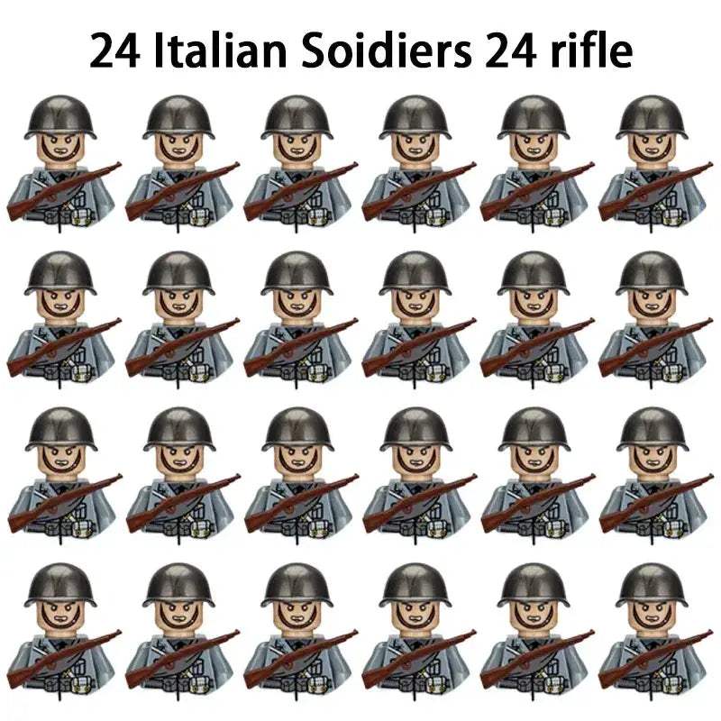 MOC World War II Military Building Blocks Soldier Set For Kids - Image 25