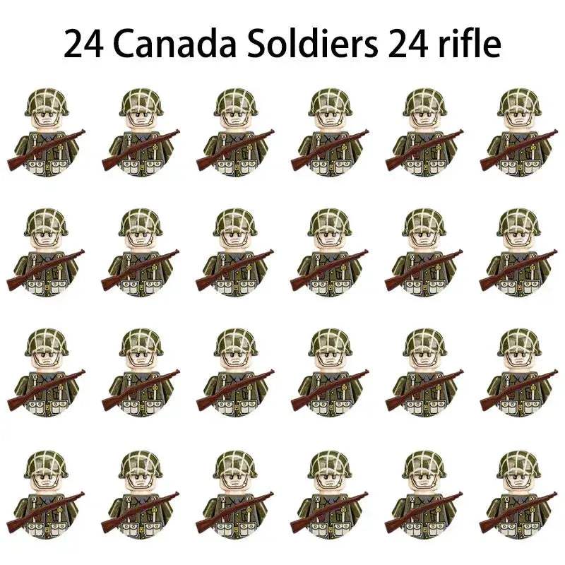 MOC World War II Military Building Blocks Soldier Set For Kids - Image 27