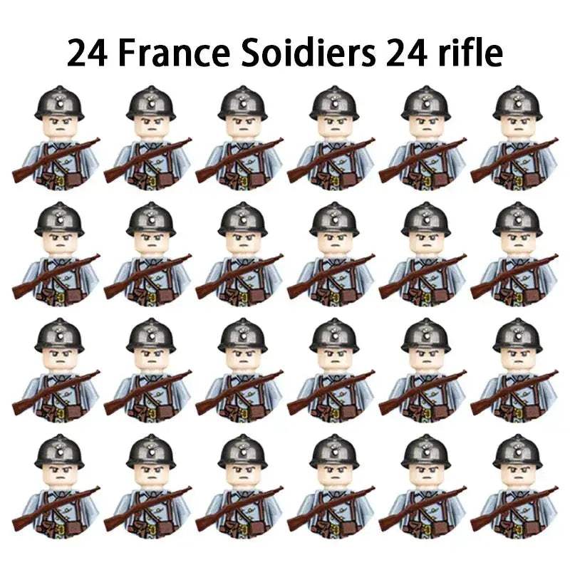 MOC World War II Military Building Blocks Soldier Set For Kids - Image 40
