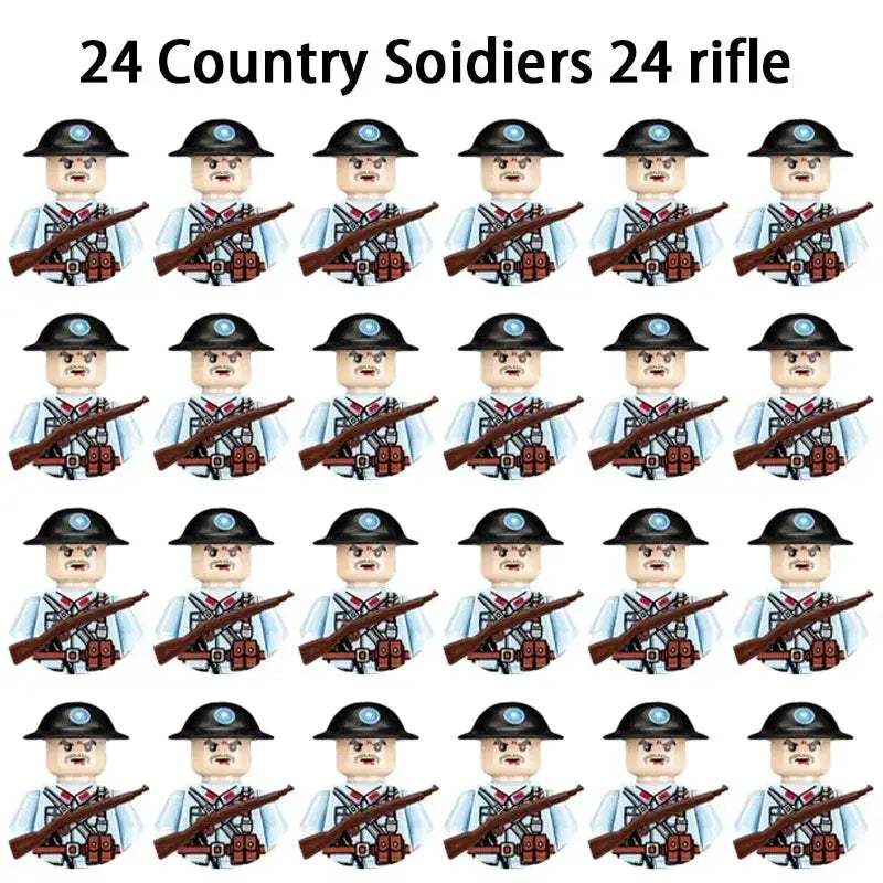 MOC World War II Military Building Blocks Soldier Set For Kids - Image 42