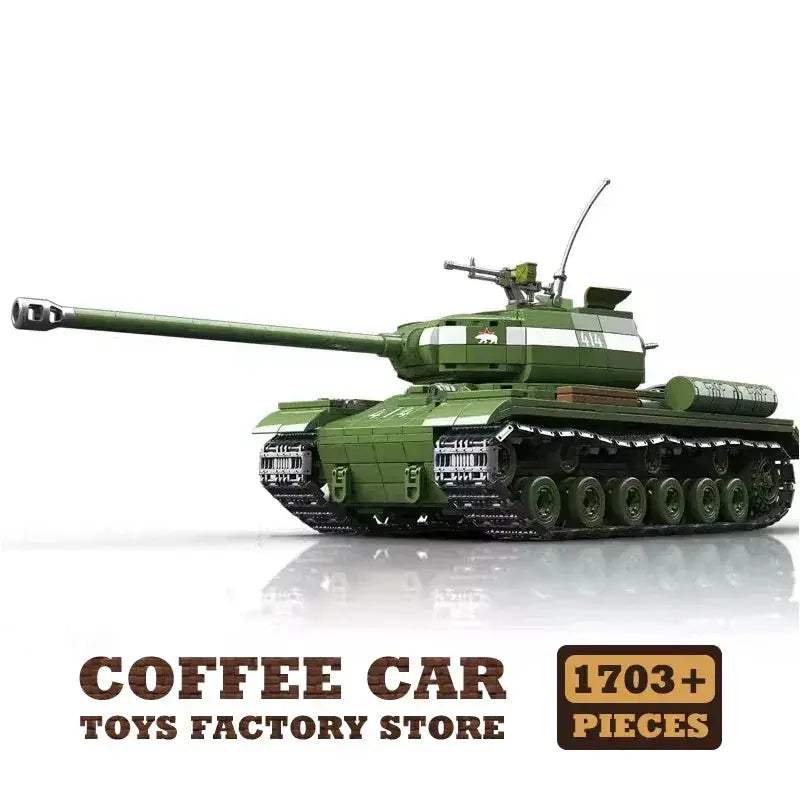MOC WW2 Army Tank Building Blocks Lego Compatible Educational Toy - Image 10