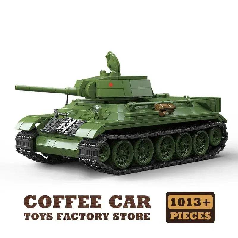 MOC WW2 Army Tank Building Blocks Lego Compatible Educational Toy - Image 11