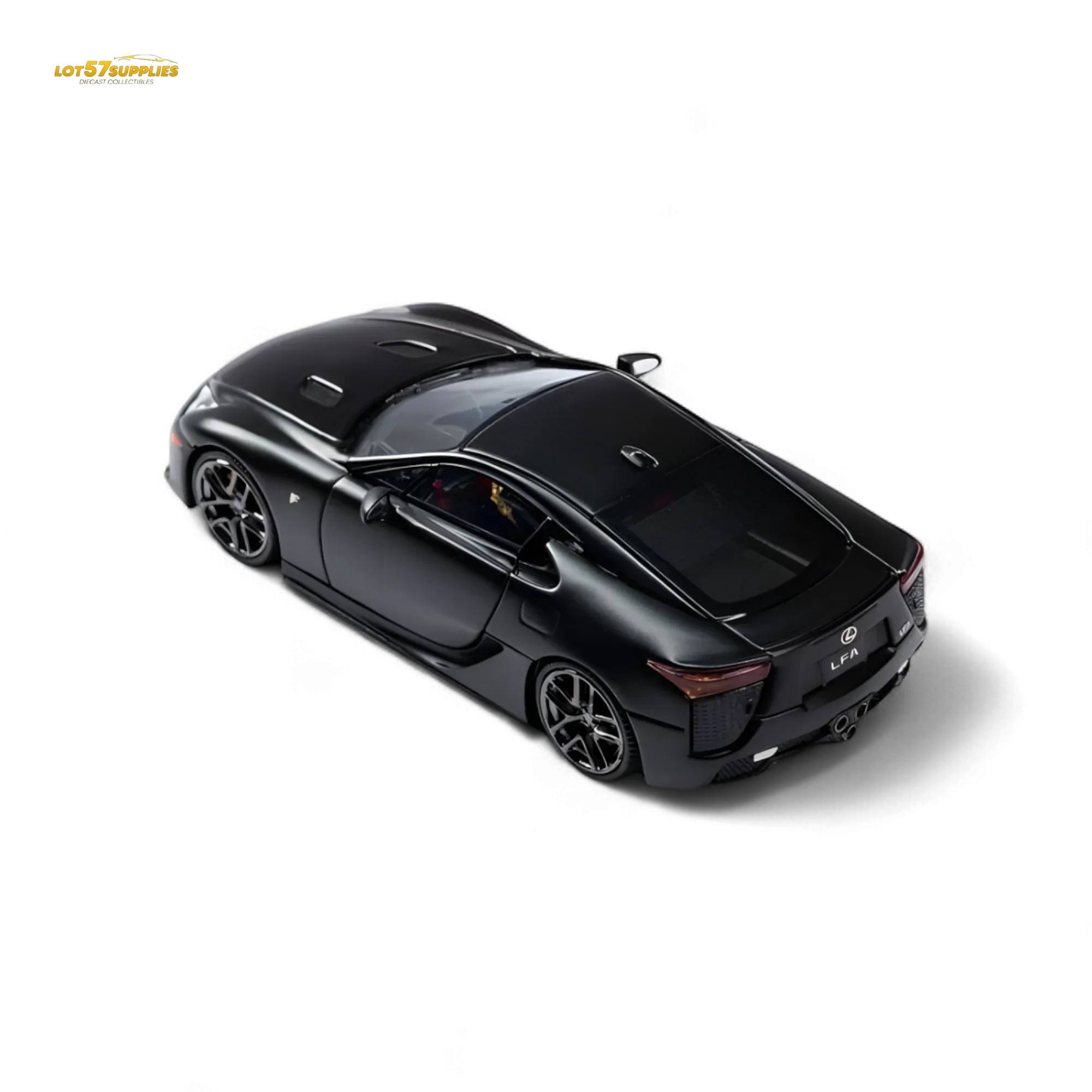 Model One Lexus LFA Matt Black 1:64 - Image 4