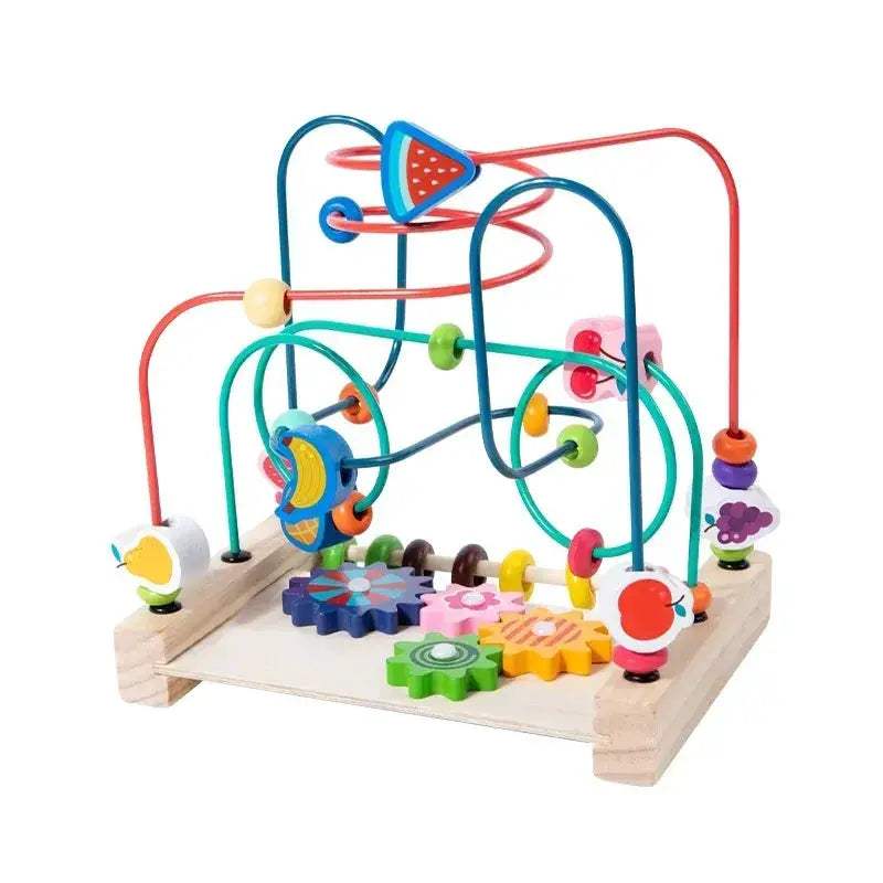 Montessori Wooden Bead Maze Toy For Toddlers Learning Math - Image 14