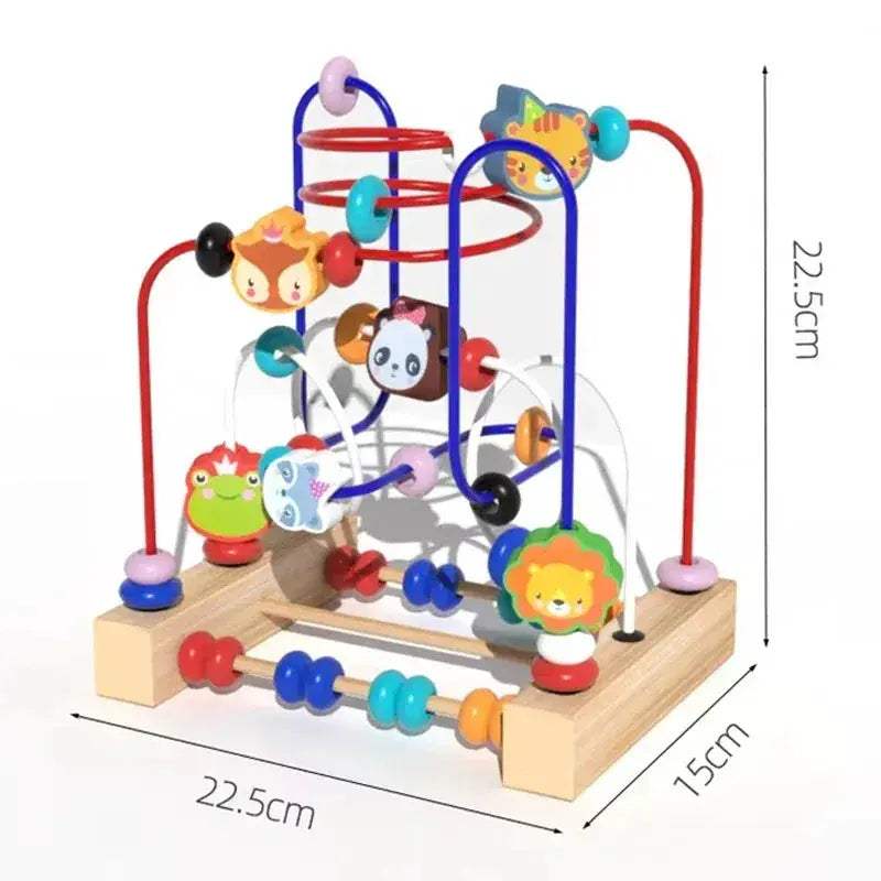 Montessori Wooden Bead Maze Toy For Toddlers Learning Math - Image 19