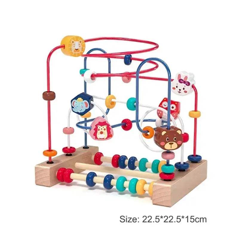 Montessori Wooden Bead Maze Toy For Toddlers Learning Math - Image 24