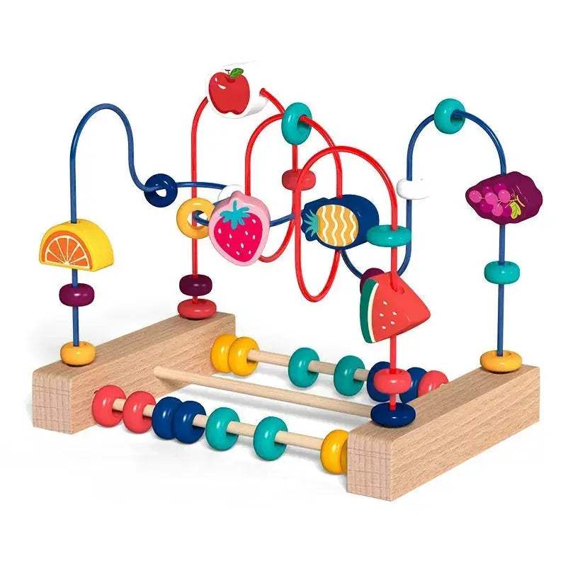 Montessori Wooden Bead Maze Toy For Toddlers Learning Math - Image 25
