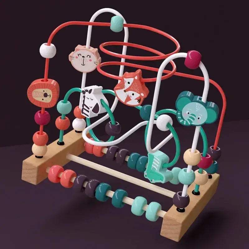 Montessori Wooden Bead Maze Toy For Toddlers Learning Math - Image 29