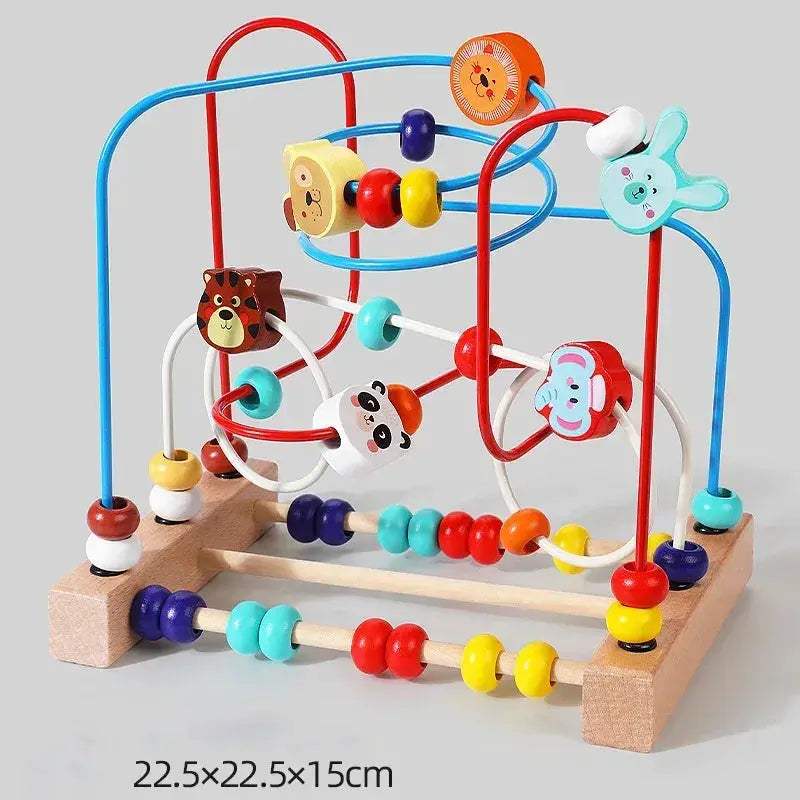 Montessori Wooden Bead Maze Toy For Toddlers Learning Math - Image 30