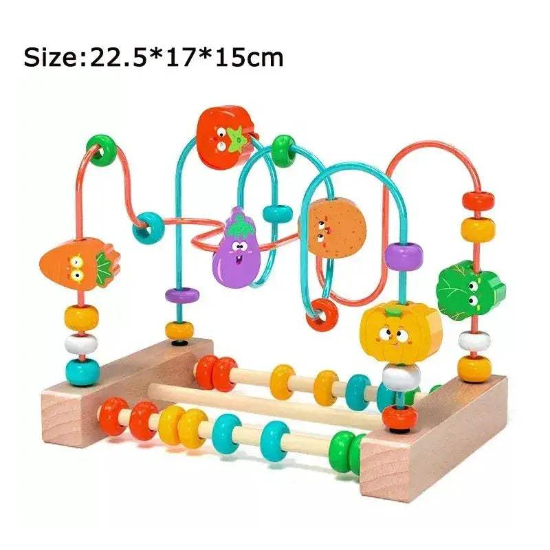 Montessori Wooden Bead Maze Toy For Toddlers Promotes Early Learning - Image 16