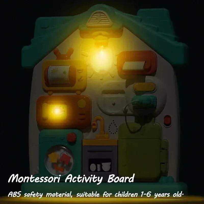 Montessori Busy Board for Babies Develops Fine Motor Skills - Image 5