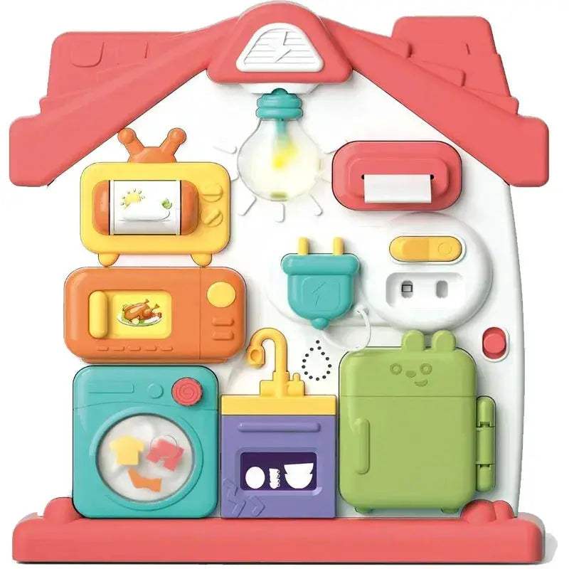 Montessori Busy Board for Babies Develops Fine Motor Skills - Image 9