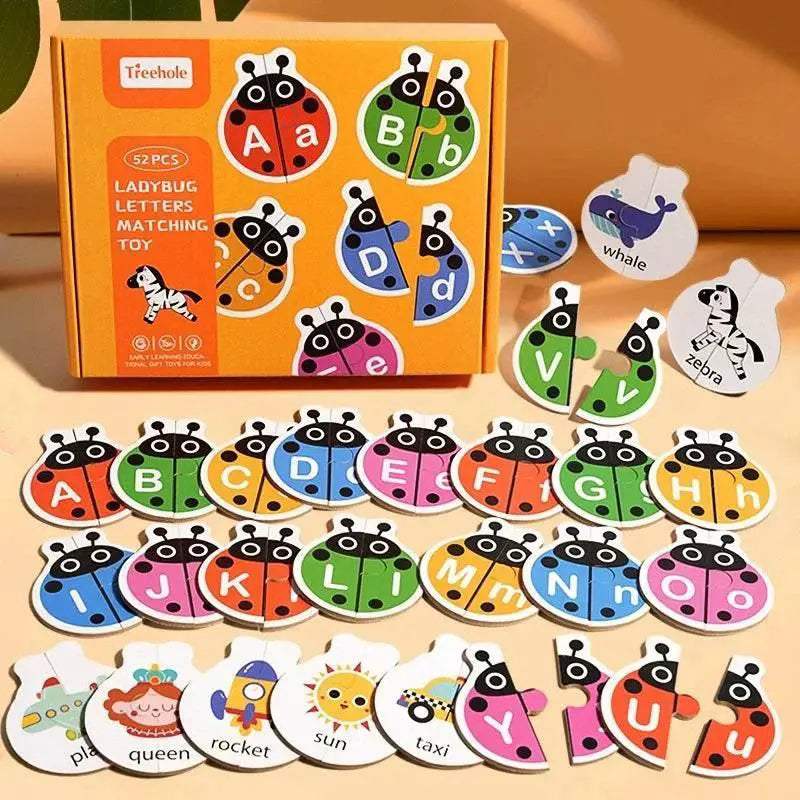 Montessori Letter Matching Game Colorful Alphabet 3 To 6