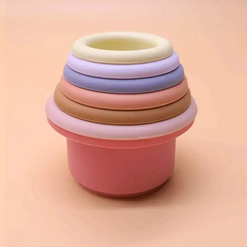 Montessori Silicone Stacking Toys For Early Education - Image 10