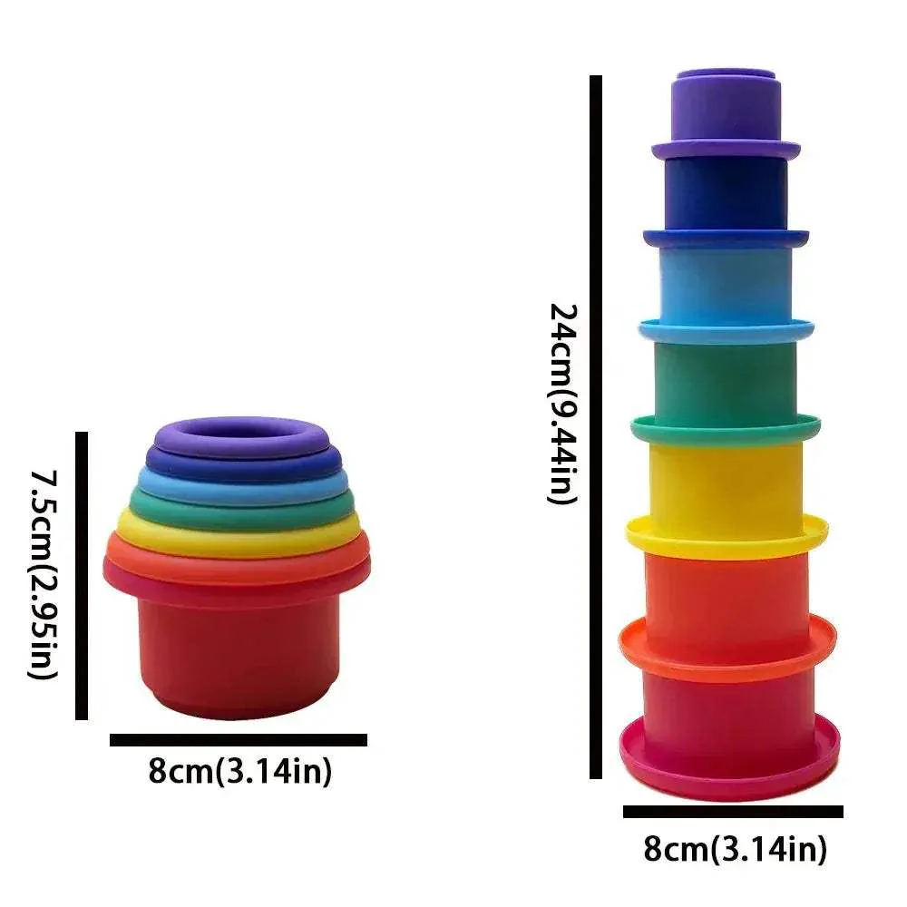 Montessori Silicone Stacking Toys For Early Education - Image 6