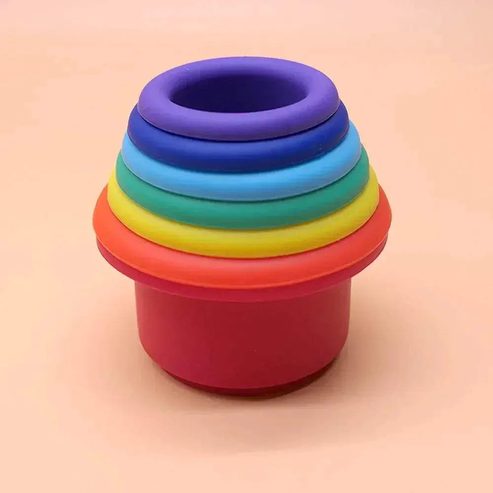 Montessori Silicone Stacking Toys For Early Education - Image 8
