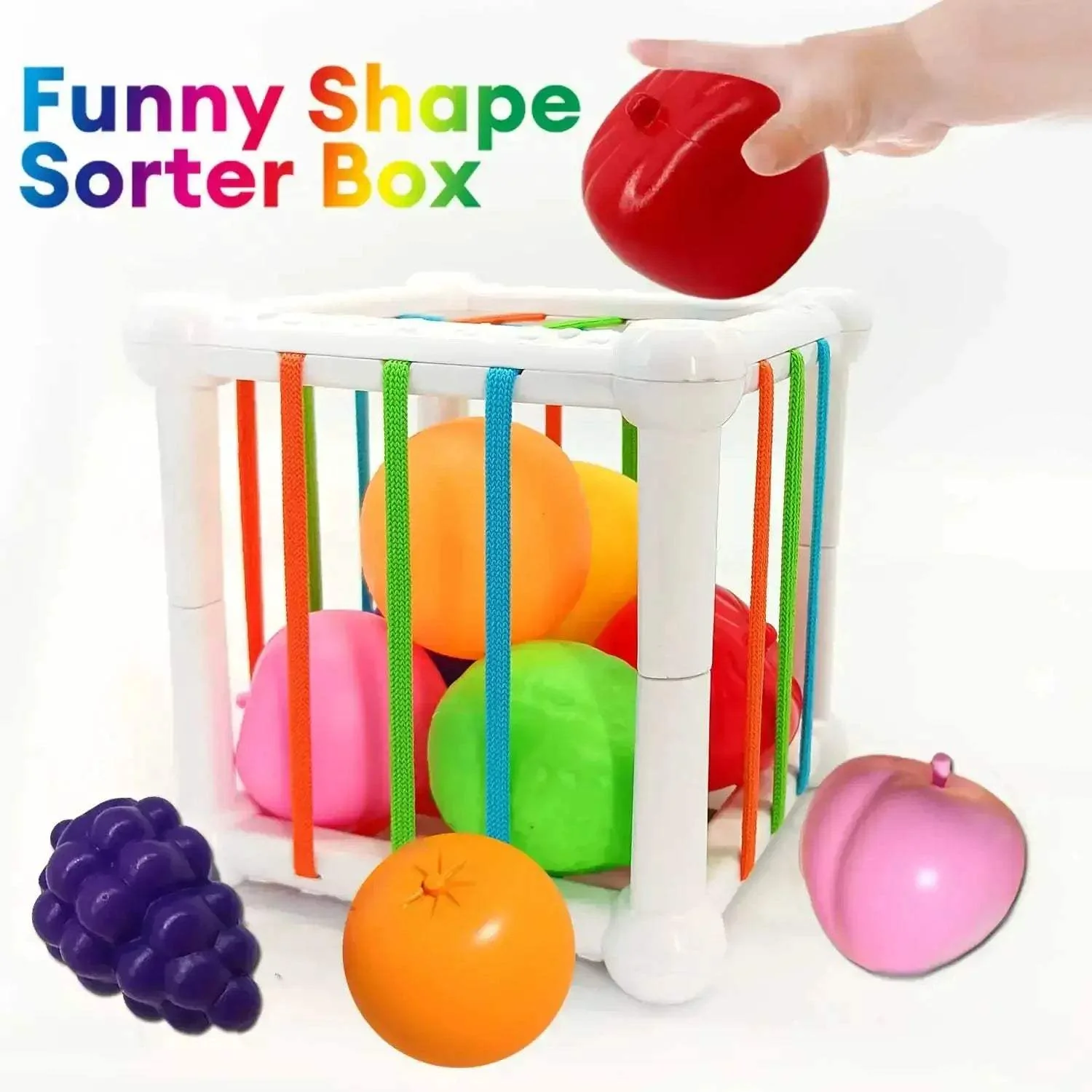 Montessori Baby Toys 18 Months Multisensory Fruit Shapes