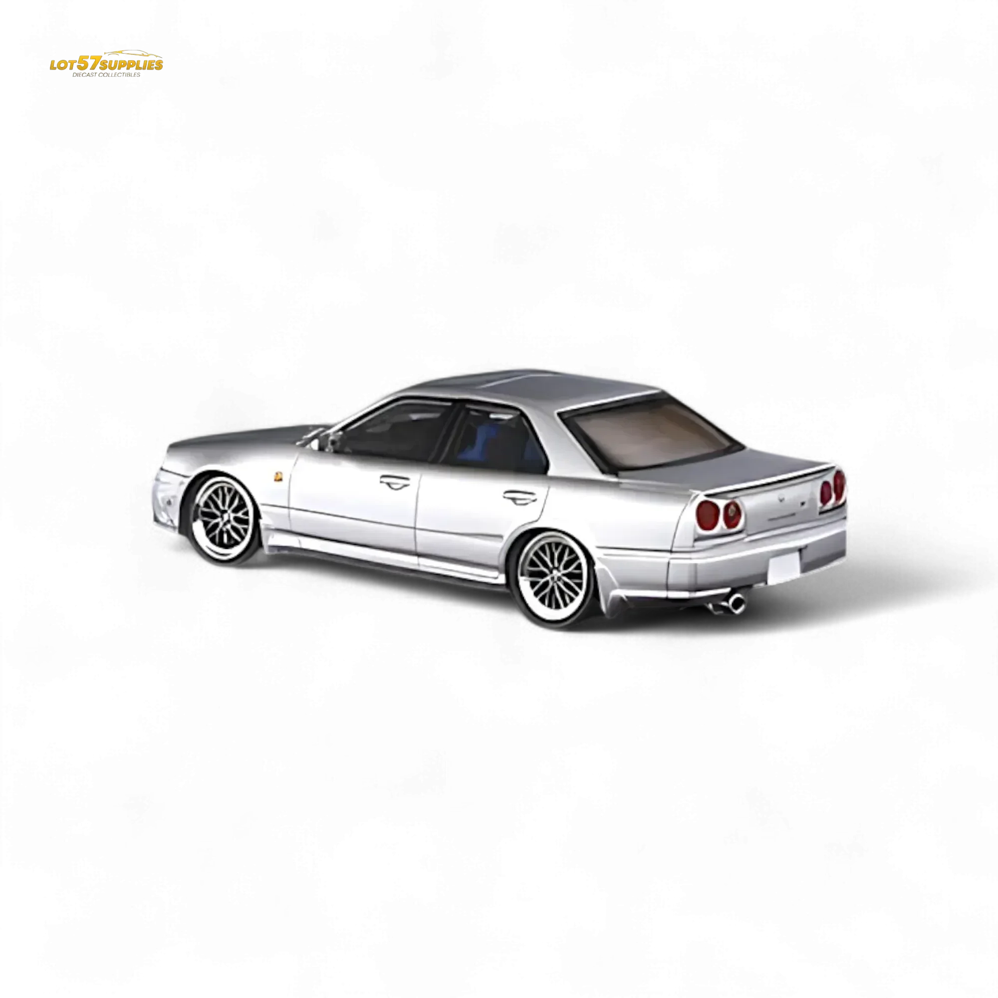 Mortal ER34 Skyline 25GT-t Ordinary Silver 1:64 - Image 5