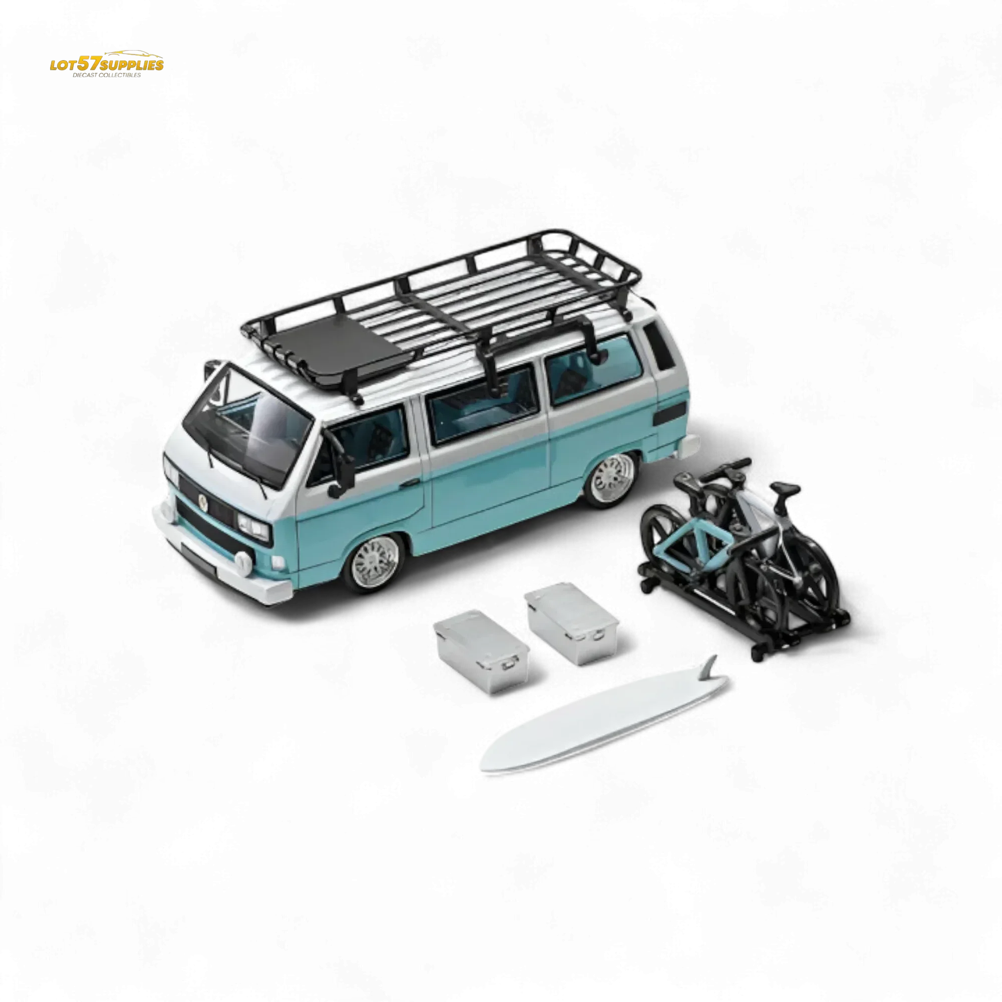 Mortal VW T3 Lowrider Van Diecast 1:64 With Opening Doors - Image 3