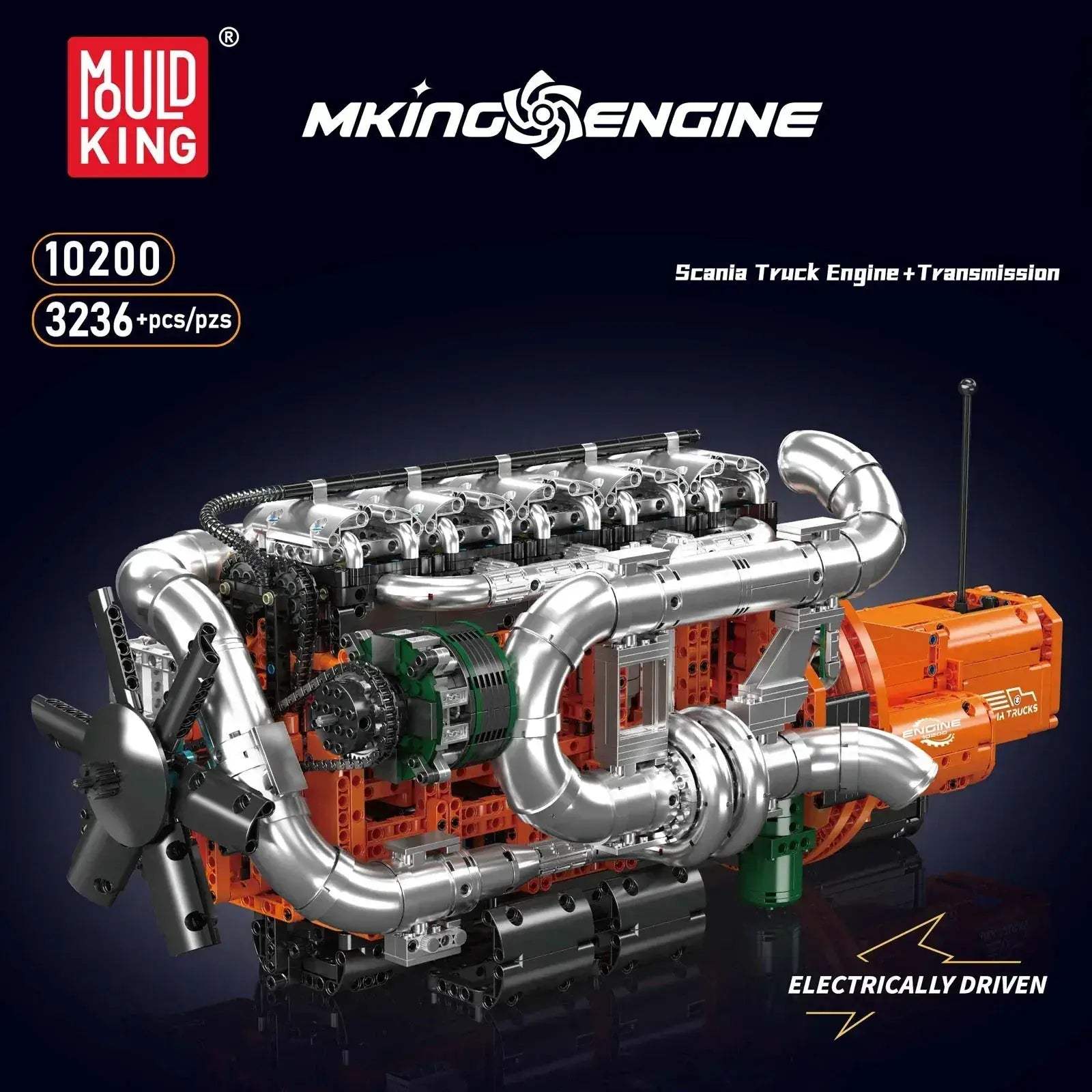 Mould King 10200 Technic Engine Building Block Set Educational Challenge - Image 3