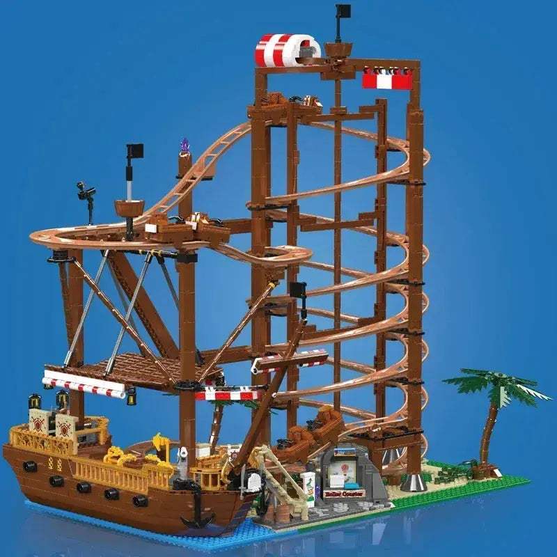 Mould King Roller Coaster Building Block Set Motorized - Image 4