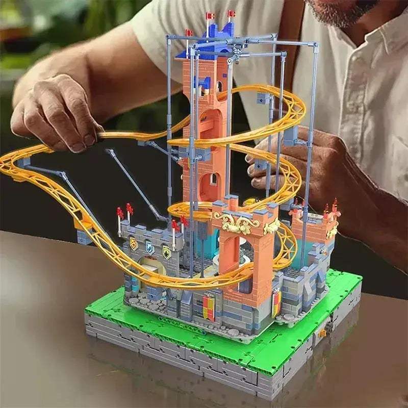 Motorized Roller Coaster Lego Building Blocks Set For Adults Gift - Image 5