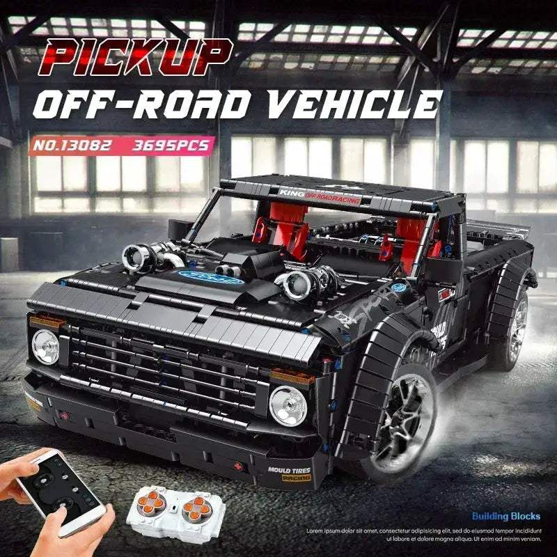 Remote Control Car Building Block Set With Realistic F150 - Image 5