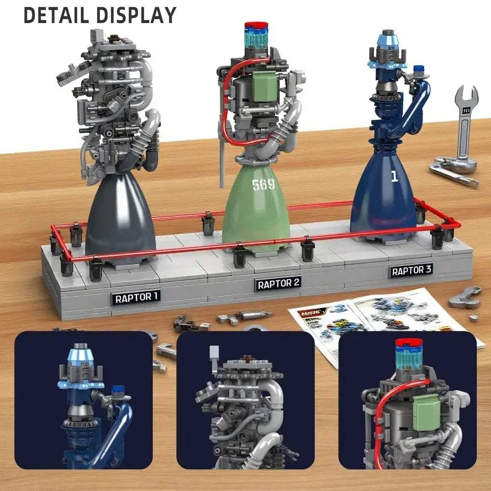 Mould King Rocket Engine Building Set Display Stand - Image 5