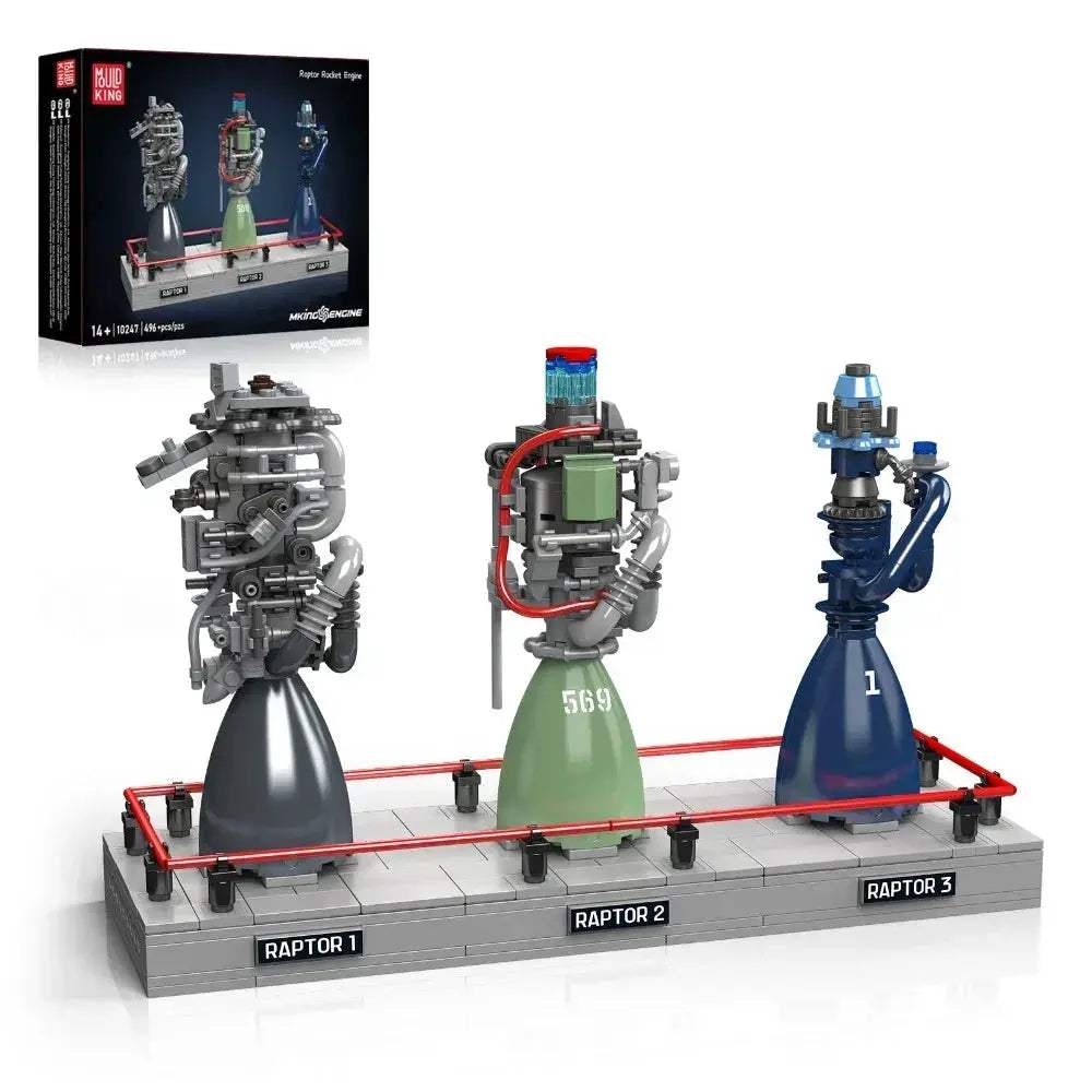 Mould King Rocket Engine Building Set Display Stand - Image 6